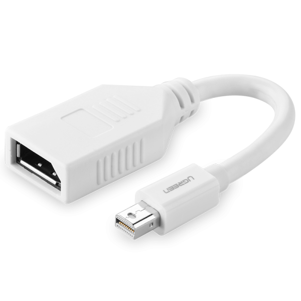 10445 Переходник Ugreen MiniDisplayPort-DisplayPort, Цвет-белый. 10445 Переходник Ugreen MiniDisplayPort-DisplayPort, Цвет-белый.